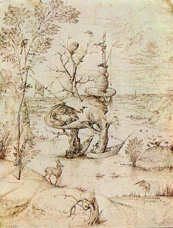 BOSCH, Hieronymus The Man-Tree  bfguty oil painting image